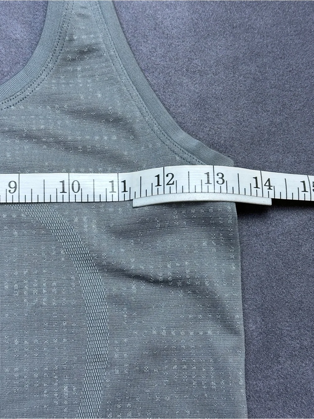 Lululemon Swiftly Tech Racerback Tank Top Size 2 Heathered Slate Gray Run